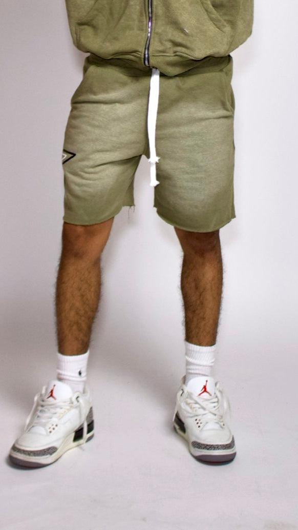 green shorts